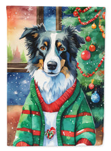 Load image into Gallery viewer, Border Collie Christmas House Flag