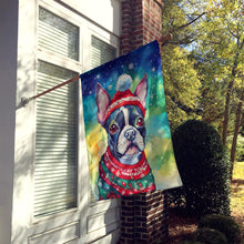 Load image into Gallery viewer, Boston Terrier Christmas House Flag