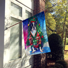 Load image into Gallery viewer, Boston Terrier Christmas House Flag