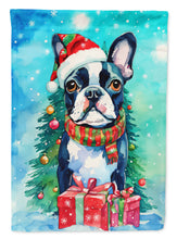 Load image into Gallery viewer, Boston Terrier Christmas House Flag