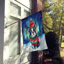 Load image into Gallery viewer, Boston Terrier Christmas House Flag