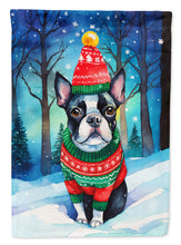 Load image into Gallery viewer, Boston Terrier Christmas House Flag