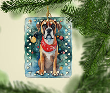Load image into Gallery viewer, Boxer Christmas Porcelain Ornament