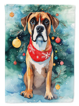 Load image into Gallery viewer, Boxer Christmas Garden Flag – Cozy Dog Holiday Decor with Tree &amp; Presents