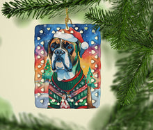 Load image into Gallery viewer, Boxer Christmas Porcelain Ornament