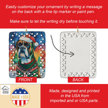 Load image into Gallery viewer, Boxer Christmas Porcelain Ornament
