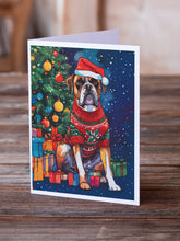 Load image into Gallery viewer, Boxer Christmas Greeting Cards - Blank Note Cards – 8-Pack of Artist-Designed Cards with Envelopes