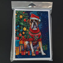 Load image into Gallery viewer, Boxer Christmas Greeting Cards - Blank Note Cards – 8-Pack of Artist-Designed Cards with Envelopes