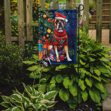 Load image into Gallery viewer, Boxer Christmas Garden Flag – Cozy Dog Holiday Decor with Tree &amp; Presents