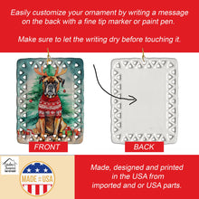 Load image into Gallery viewer, Boxer Christmas Porcelain Ornament