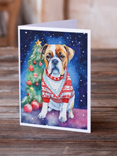 Load image into Gallery viewer, Boxer Christmas Greeting Cards - Blank Note Cards – 8-Pack of Artist-Designed Cards with Envelopes