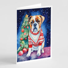 Load image into Gallery viewer, Boxer Christmas Greeting Cards - Blank Note Cards – 8-Pack of Artist-Designed Cards with Envelopes