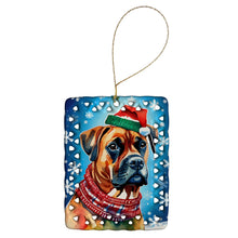 Load image into Gallery viewer, Boxer Christmas Porcelain Ornament