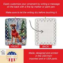 Load image into Gallery viewer, Boxer Christmas Porcelain Ornament