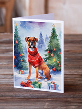 Load image into Gallery viewer, Boxer Christmas Greeting Cards - Blank Note Cards – 8-Pack of Artist-Designed Cards with Envelopes