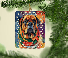 Load image into Gallery viewer, Bullmastiff Christmas Porcelain Ornament
