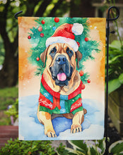 Load image into Gallery viewer, Bullmastiff Christmas Garden Flag – Cozy Dog Holiday Decor with Tree &amp; Presents