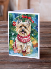Load image into Gallery viewer, Cairn Terrier Christmas Greeting Cards - Blank Note Cards – 8-Pack of Artist-Designed Cards with Envelopes