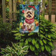 Load image into Gallery viewer, Cairn Terrier Christmas Garden Flag – Cozy Dog Holiday Decor with Tree &amp; Presents