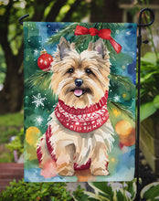 Load image into Gallery viewer, Cairn Terrier Christmas Garden Flag – Cozy Dog Holiday Decor with Tree &amp; Presents
