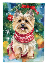Load image into Gallery viewer, Cairn Terrier Christmas Garden Flag – Cozy Dog Holiday Decor with Tree &amp; Presents