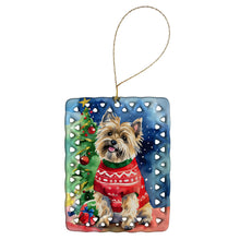 Load image into Gallery viewer, Cairn Terrier Christmas Porcelain Ornament