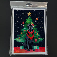 Load image into Gallery viewer, Cane Corso Christmas Greeting Cards - Blank Note Cards – 8-Pack of Artist-Designed Cards with Envelopes
