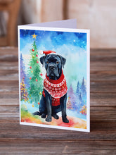 Load image into Gallery viewer, Cane Corso Christmas Greeting Cards - Blank Note Cards – 8-Pack of Artist-Designed Cards with Envelopes
