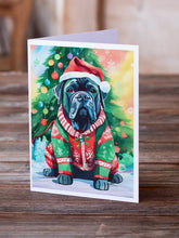 Load image into Gallery viewer, Cane Corso Christmas Greeting Cards - Blank Note Cards – 8-Pack of Artist-Designed Cards with Envelopes