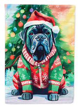 Load image into Gallery viewer, Cane Corso Christmas Garden Flag – Cozy Dog Holiday Decor with Tree &amp; Presents