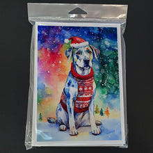 Load image into Gallery viewer, Catahoula Christmas Greeting Cards - Blank Note Cards – 8-Pack of Artist-Designed Cards with Envelopes