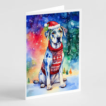 Load image into Gallery viewer, Catahoula Christmas Greeting Cards - Blank Note Cards – 8-Pack of Artist-Designed Cards with Envelopes