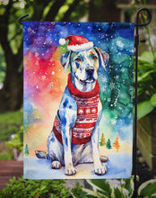 Load image into Gallery viewer, Catahoula Christmas Garden Flag – Cozy Dog Holiday Decor with Tree &amp; Presents