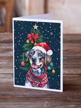 Load image into Gallery viewer, Catahoula Christmas Greeting Cards - Blank Note Cards – 8-Pack of Artist-Designed Cards with Envelopes