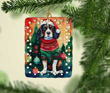 Load image into Gallery viewer, Cavalier Spaniel Christmas Porcelain Ornament