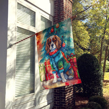 Load image into Gallery viewer, Cavalier Spaniel Christmas House Flag