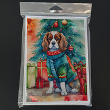 Load image into Gallery viewer, Cavalier Spaniel Christmas Greeting Cards - Blank Note Cards – 8-Pack of Artist-Designed Cards with Envelopes
