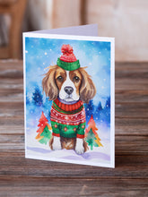 Load image into Gallery viewer, Cavalier Spaniel Christmas Greeting Cards - Blank Note Cards – 8-Pack of Artist-Designed Cards with Envelopes