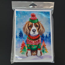 Load image into Gallery viewer, Cavalier Spaniel Christmas Greeting Cards - Blank Note Cards – 8-Pack of Artist-Designed Cards with Envelopes
