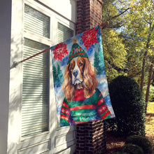 Load image into Gallery viewer, Cavalier Spaniel Christmas House Flag