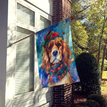 Load image into Gallery viewer, Cavalier Spaniel Christmas House Flag
