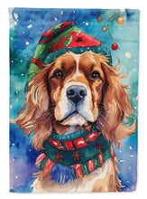 Load image into Gallery viewer, Cavalier Spaniel Christmas House Flag