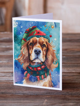Load image into Gallery viewer, Cavalier Spaniel Christmas Greeting Cards - Blank Note Cards – 8-Pack of Artist-Designed Cards with Envelopes