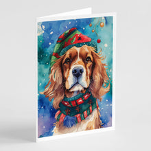 Load image into Gallery viewer, Cavalier Spaniel Christmas Greeting Cards - Blank Note Cards – 8-Pack of Artist-Designed Cards with Envelopes