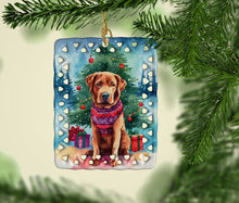 Load image into Gallery viewer, Chesapeake Bay Retriever Christmas Porcelain Ornament