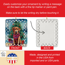 Load image into Gallery viewer, Chesapeake Bay Retriever Christmas Porcelain Ornament