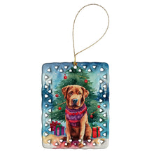 Load image into Gallery viewer, Chesapeake Bay Retriever Christmas Porcelain Ornament