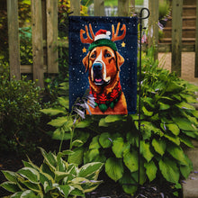 Load image into Gallery viewer, Chesapeake Bay Retriever Christmas Garden Flag – Cozy Dog Holiday Decor with Tree &amp; Presents