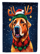 Load image into Gallery viewer, Chesapeake Bay Retriever Christmas Garden Flag – Cozy Dog Holiday Decor with Tree &amp; Presents