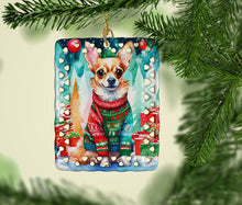 Load image into Gallery viewer, Chihuahua Christmas Porcelain Ornament